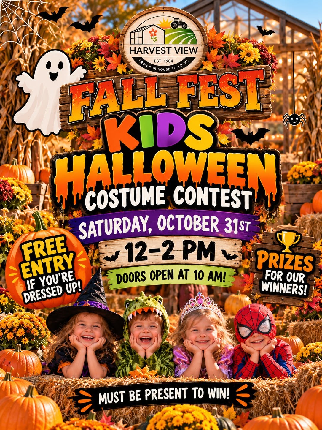 Kids Halloween Costume Contest 10/31/26 12pm – 2pm